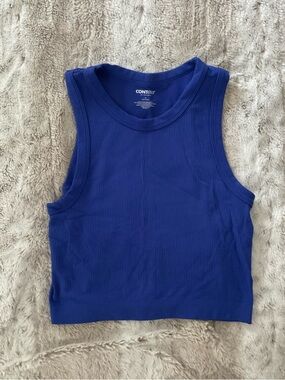 PacSun Ribbed Crop Tank - Royal Blue
